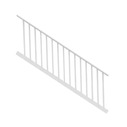 6ft. x 36in. - Stair with 1-1/4in. Square Balusters - White