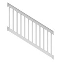 6ft. x 36in. - Deck Top Stair Rail with 1-1/2in. Square Balusters - White