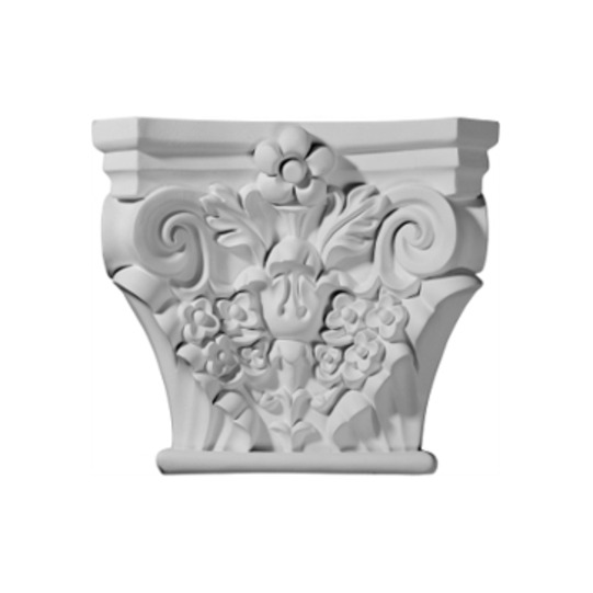 11 5/8in.W x 7 3/8in.D x 10in.H Anthony Capital (Fits Pilasters up to 7in.W x 1in.D)