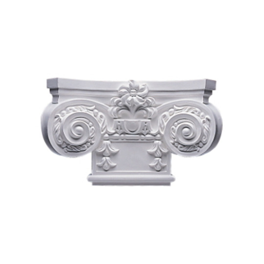 16 7/8in.W x 10 1/4in.H Small Empire Capital with Necking(Fits Pilasters up to 7 3/4in.W x 3/4in.D)
