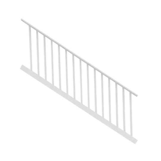 6ft. x 36in. - Stair with 1-1/4in. Square Balusters - White