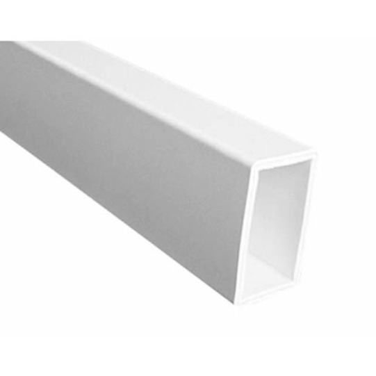 8&apos; Bottom Straight Rail for Square Spindles, White Color