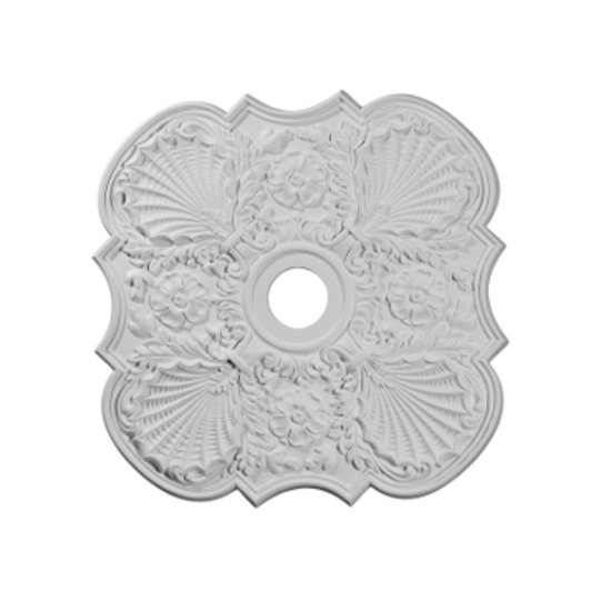 29in.OD x 3 5/8in.ID x 1 3/8in.P Flower Ceiling Medallion (Fits Canopies up to 6 1/4in.) No Finish
