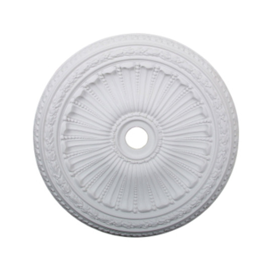 35 1/8in.OD x 3 7/8in.ID x 2 1/2in.P Viceroy Ceiling Medallion No Finish