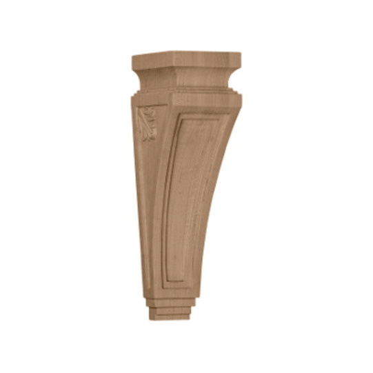 3 7/8in.W x 4 1/2in.D x 14in.H Arts and Crafts Corbel, Cherry