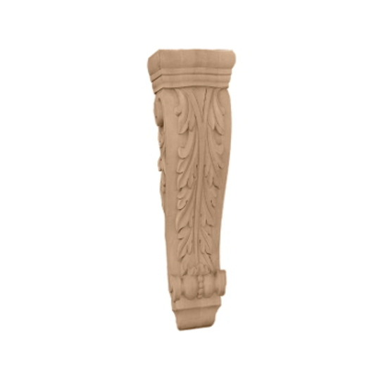 8 1/4in.W x 4 3/4in.D x 35in.H Extra Large Farmingdale Acanthus Pilaster Corbel, Alder