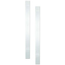 5 1/4&quot; Width, 90&quot; Height, 1 1/4&quot; Projection, 14 3/16&quot; Plinth Block Height Fluted Pilaster - Economy Style