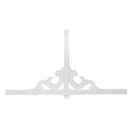 GPK100 - 96&quot; Base Width, 51 5/8&quot; Overall Height, 1 1/4&quot; Thickness,  Pitch adjustable from 6 / 12 to 12 / 12 Base Adjustable Gable Pediment