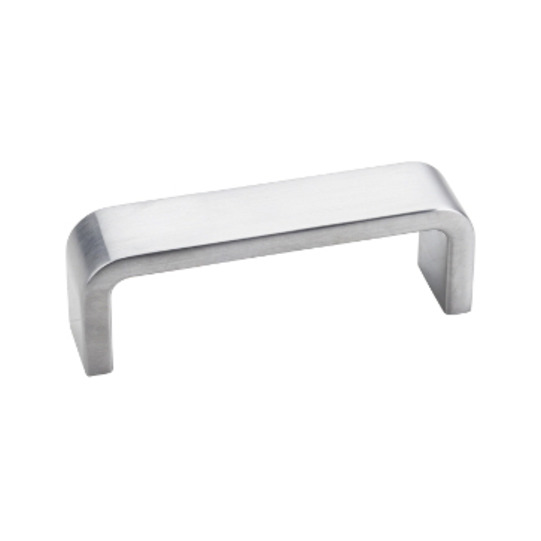 3 1/4in. Overall Length Zinc Die Cast  Cabinet Pull.  Holes are 3in. center to center.  Packaged with two 8 32 X 1in. screws.  Finish: Brushed Chrome
