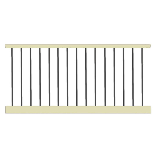 6ft. x 36in. - Level with 3/4in. Round Balusters - Dune