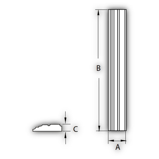 Fypon Polyurethane Arch Pilasters Profile