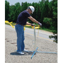 Folding Warning Lines With 4 Stanchions Helpful Image 5