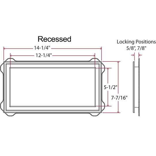 Recessed CAD Drawing