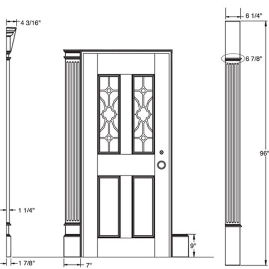 Door Surround CAD Drawing