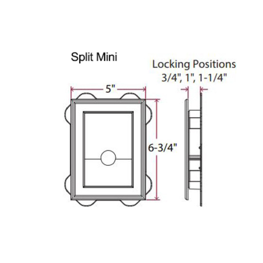 Split Mini CAD Drawing