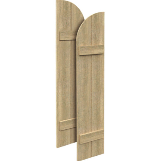 Fypon Polyurethane Timber 2 Board &amp; 2 Batten Arch Top Shutter Helpful 2
