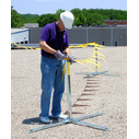 Folding Warning Lines With 4 Stanchions Helpful Image 4