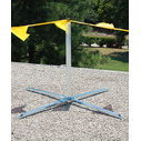 Folding Warning Lines With 4 Stanchions Helpful Image 3
