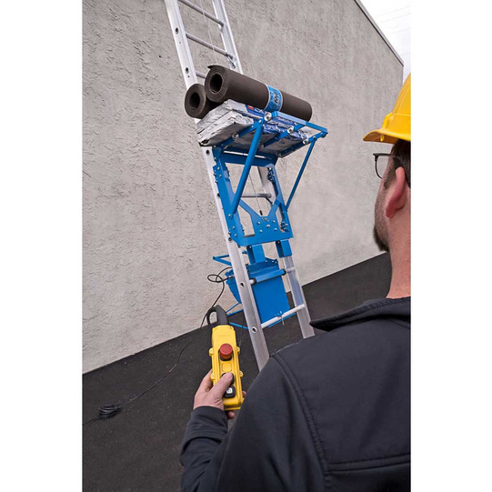 Safety Hoist EH500 500lb. 28 Foot Ladder Hoist Helpful 1