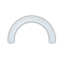36&quot; Inside Width, 22 1/32&quot; Inside Height, 18 1/32&quot; Radius, MLD220 Matching Moulding Half Round Arch Trim