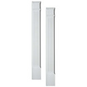 4 1/2&quot; Width, 82 3/4&quot; Height, 1 1/8&quot; Projection, 7 3/4&quot; Plinth Block Height Fluted Pilaster - Standard Style