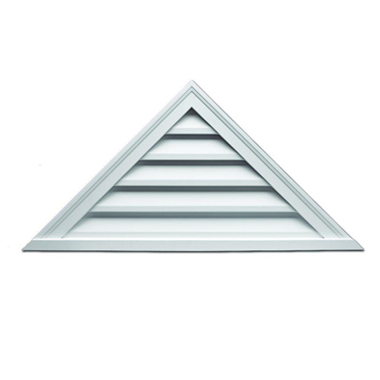 TRLV84X18 - 84&quot; Width, 17 1/2&quot; Height, 5 / 12 Pitch Decorative Triangle Louver