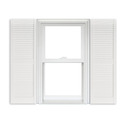 Louvered - 001 White - 15&quot; x thirtyfive&quot;