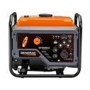 Straight-on view of portable generator